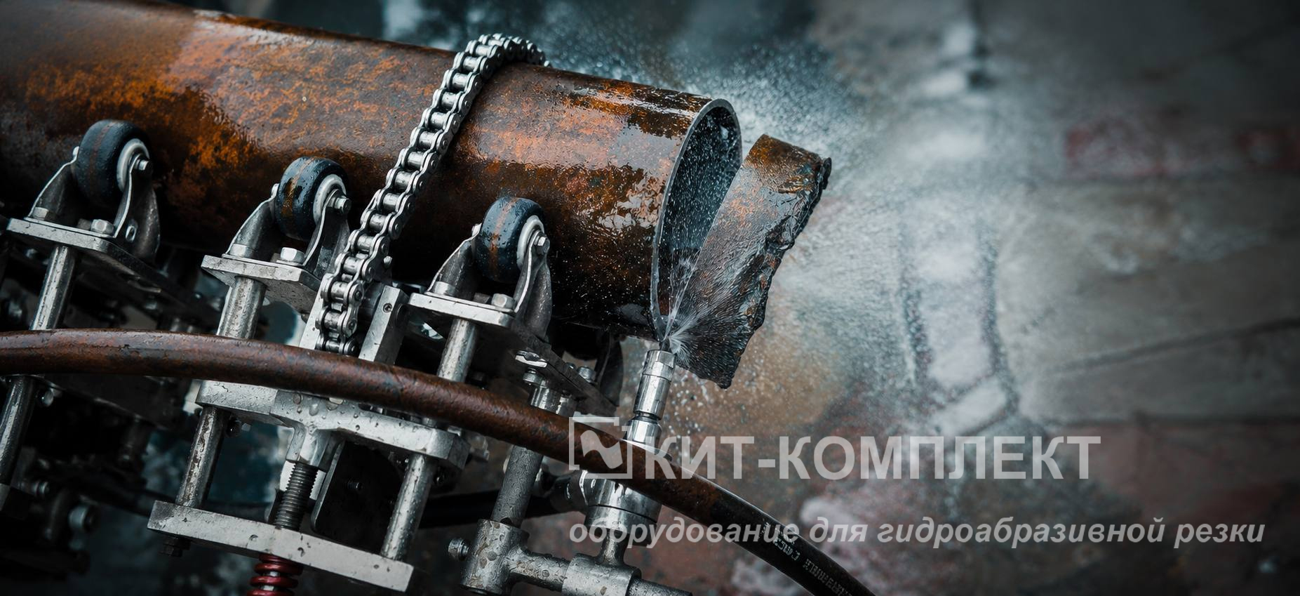 Портативные установки для гидроабразивной резки труб 1